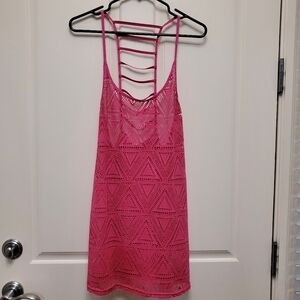 SWIM COVER UP HOT PINK💖